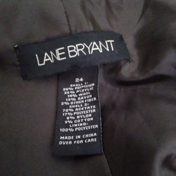 Lane Bryant Tweed Wool Blend Coat - Picture 7 of 7